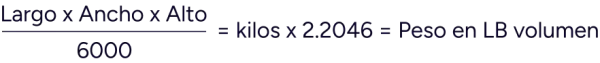 Largo X Ancho x Alto